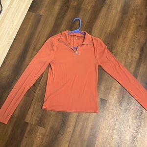 Aeropostale zip up long sleeve shirt